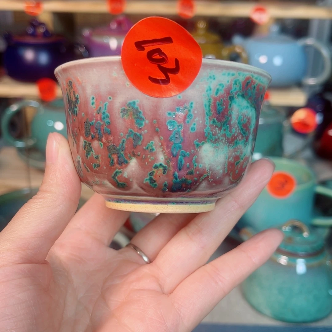 神后钧瓷手工。茶器