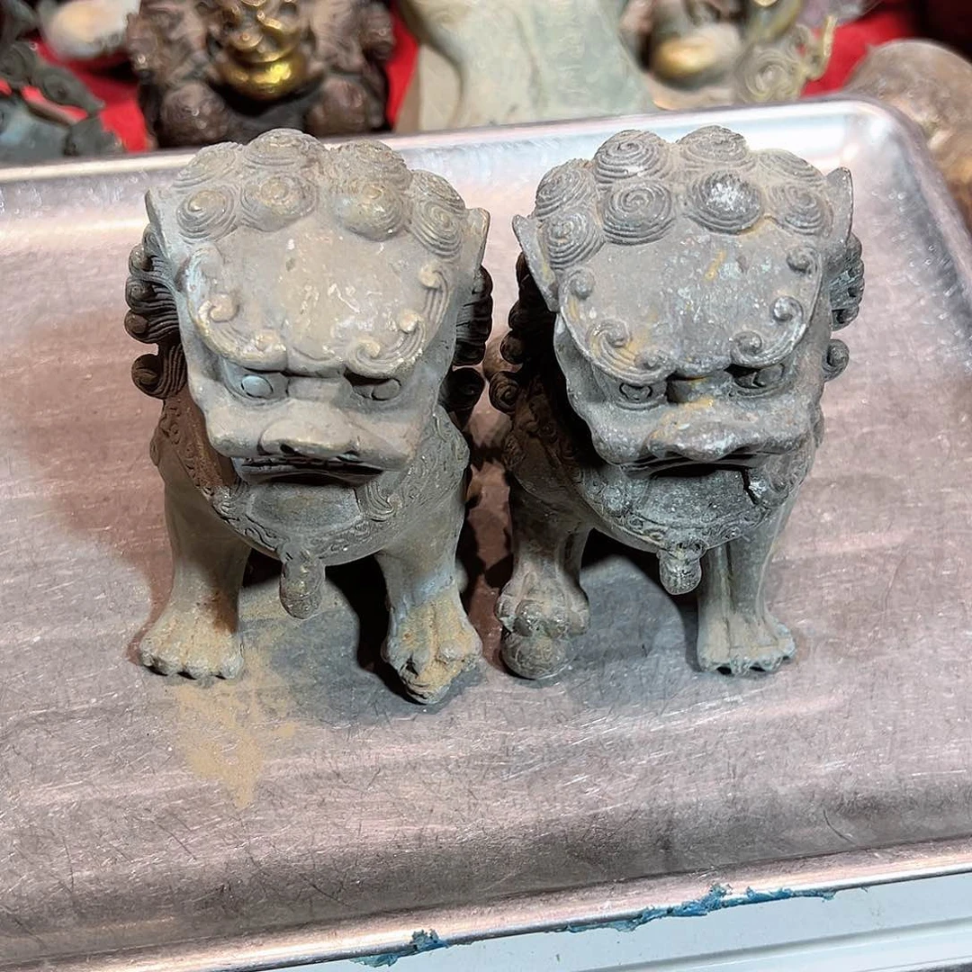 黄铜摆件，文房摆件