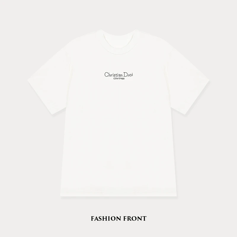 【18012】原创设计潮牌轻奢全棉刺绣重磅时尚短袖男款T恤