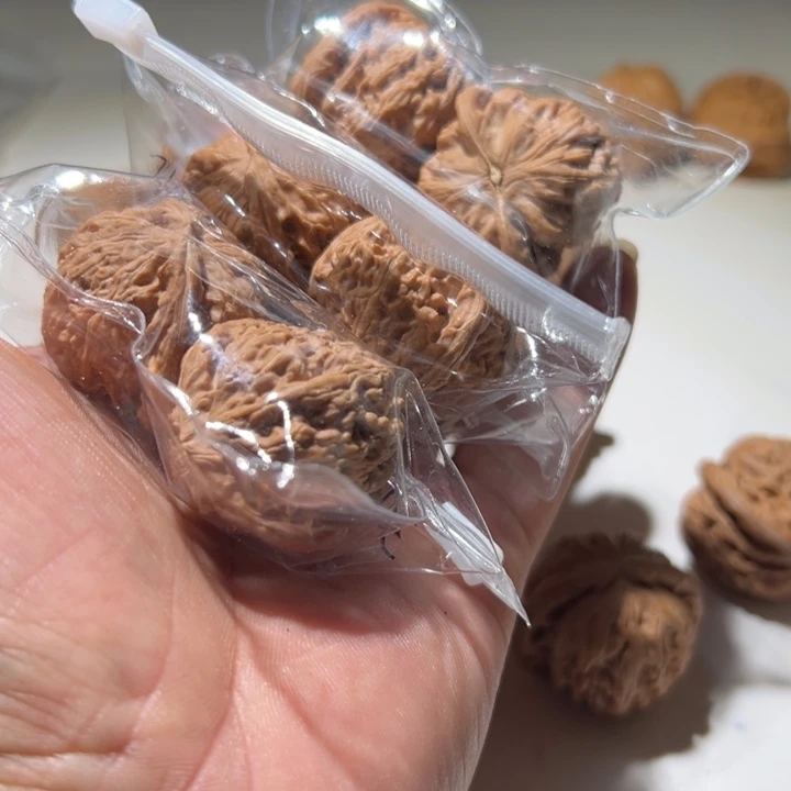 V***o把件文玩核桃白狮子