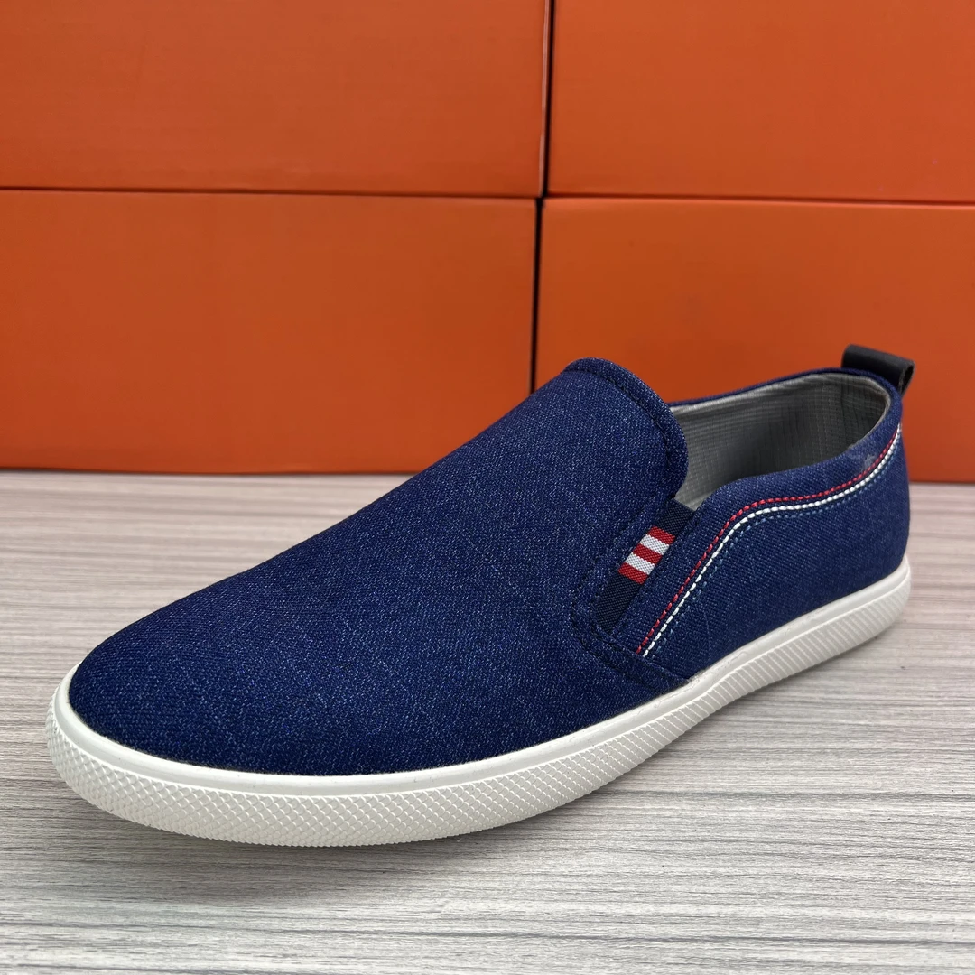 002A薄款休闲透气中老年男士干活布鞋男鞋潮流系带男士时尚舒适