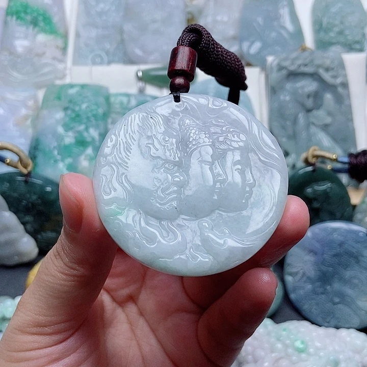 翡翠未镶嵌吊坠(不含链)翡翠