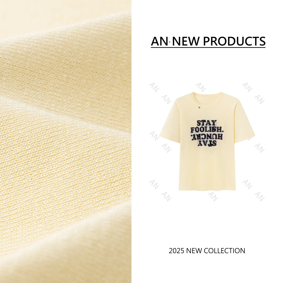 C04130小清新减龄小个子宽松圆领小标字母针织衫