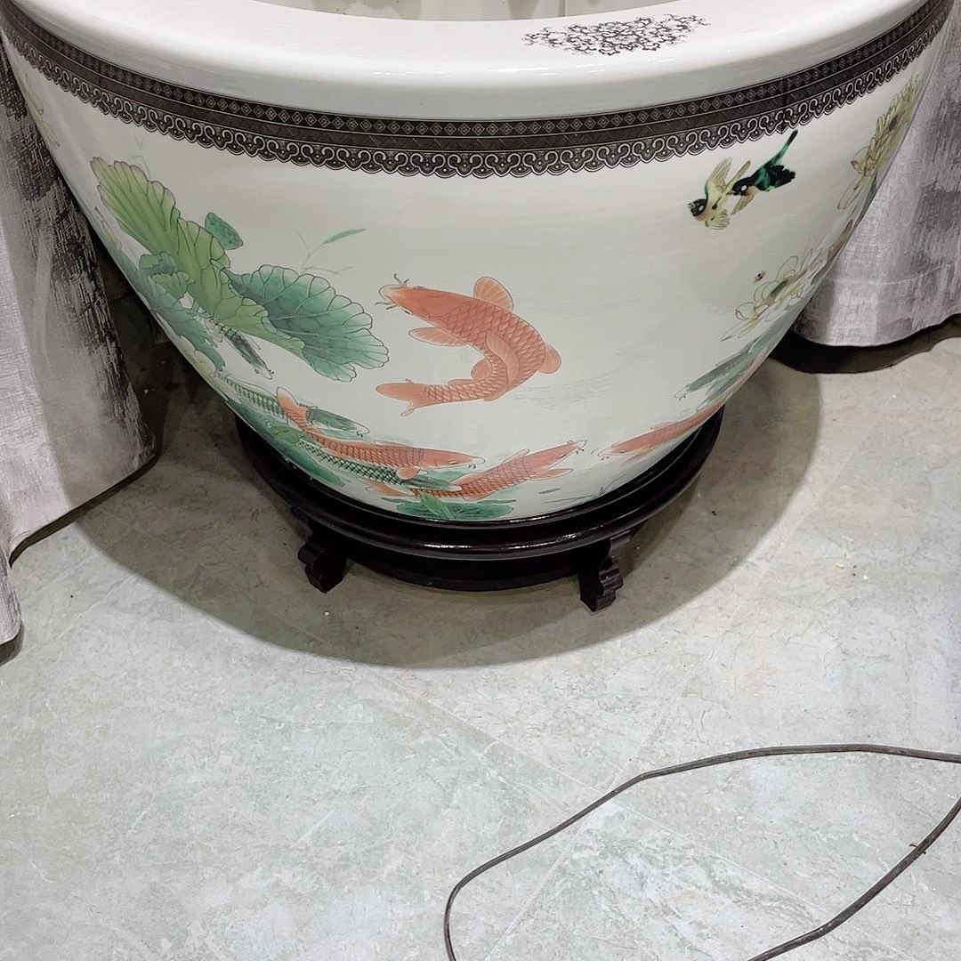 景德镇陶瓷鱼缸jdztcyg