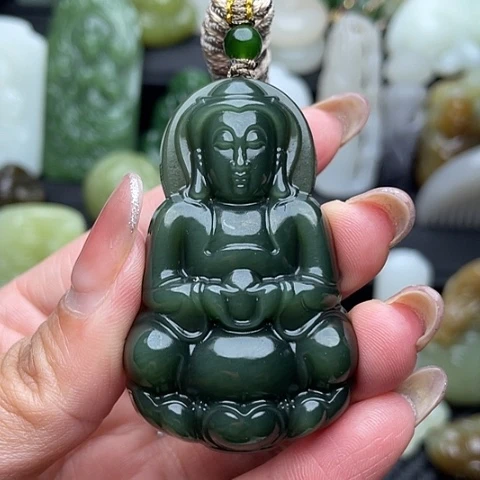 颈饰未镶嵌和田玉风**胜