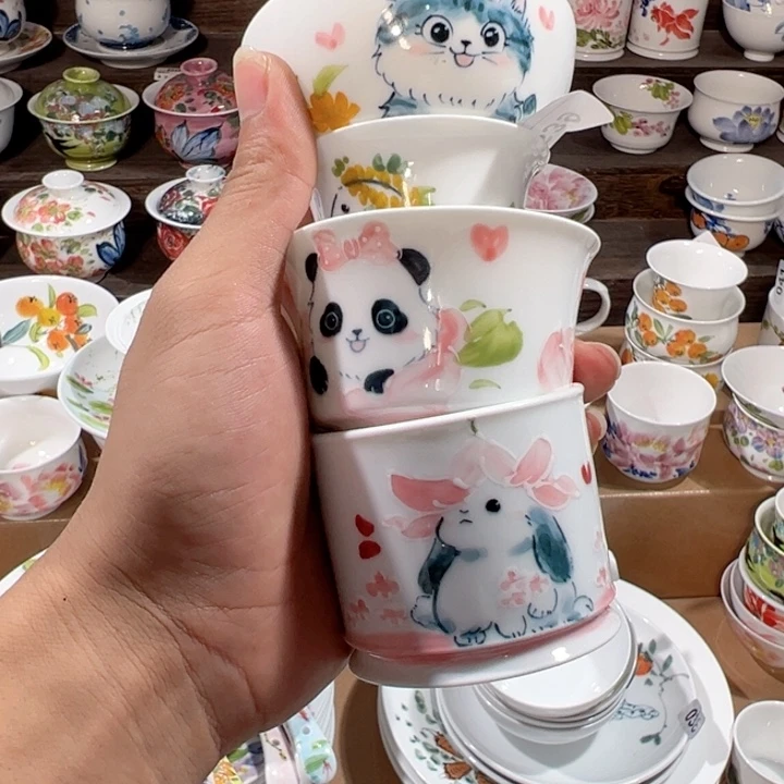 云***茶景德镇手工手绘陶瓷