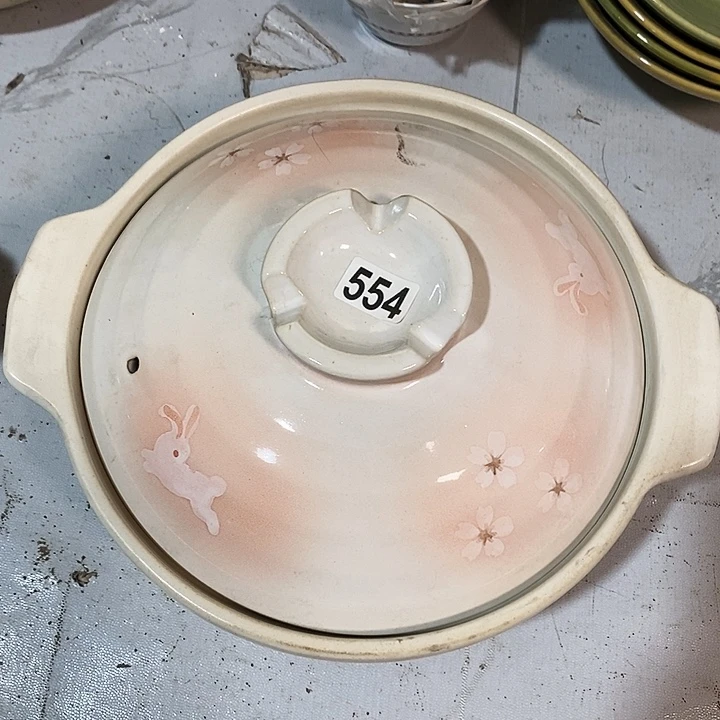 瓷片磁州窑可干烧砂锅口径27厘米高度10厘米