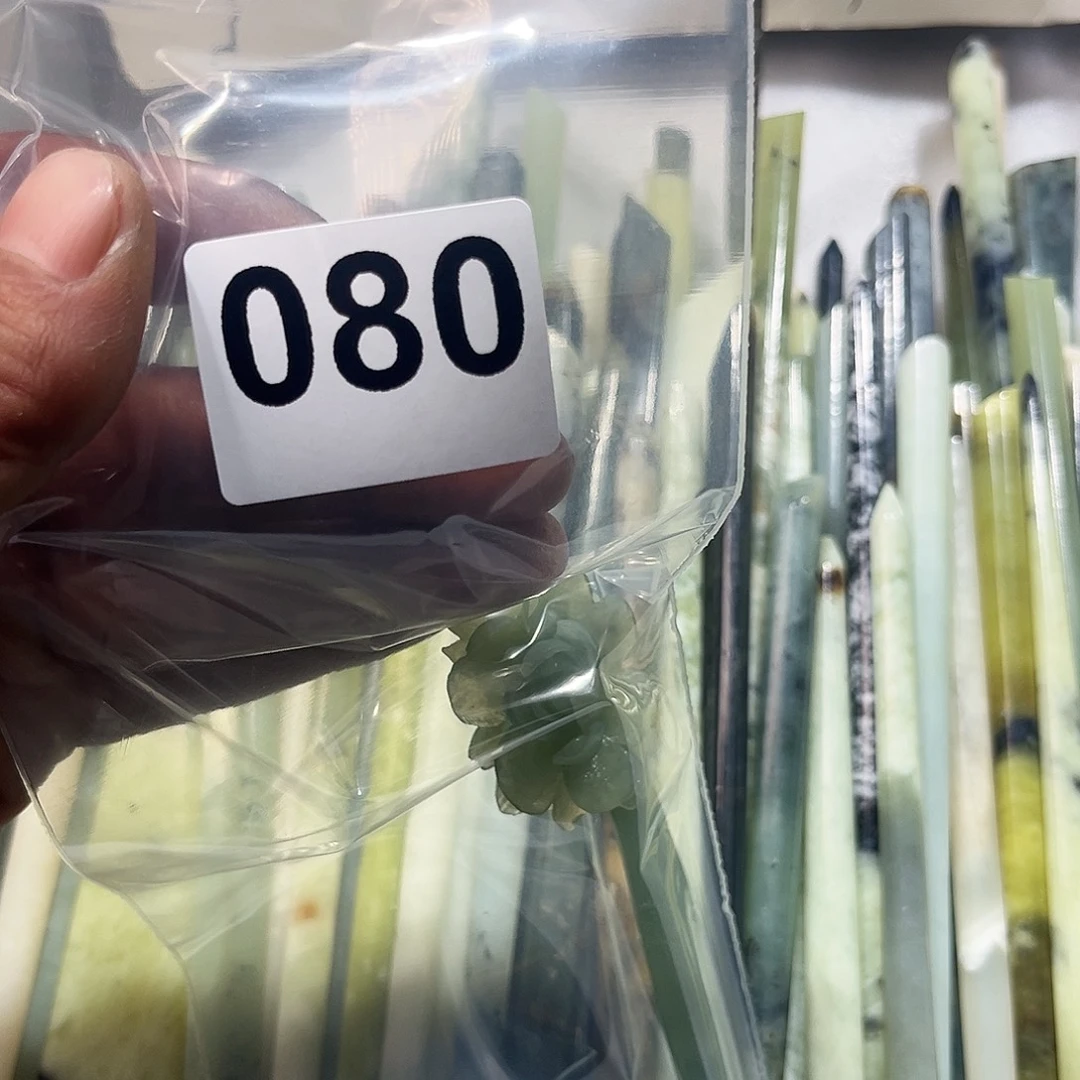 ᜊ***ᜊ蛇纹石玉未镶嵌发簪