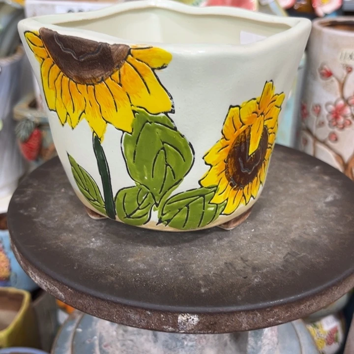 紫砂花盆粗陶材质多肉花盆