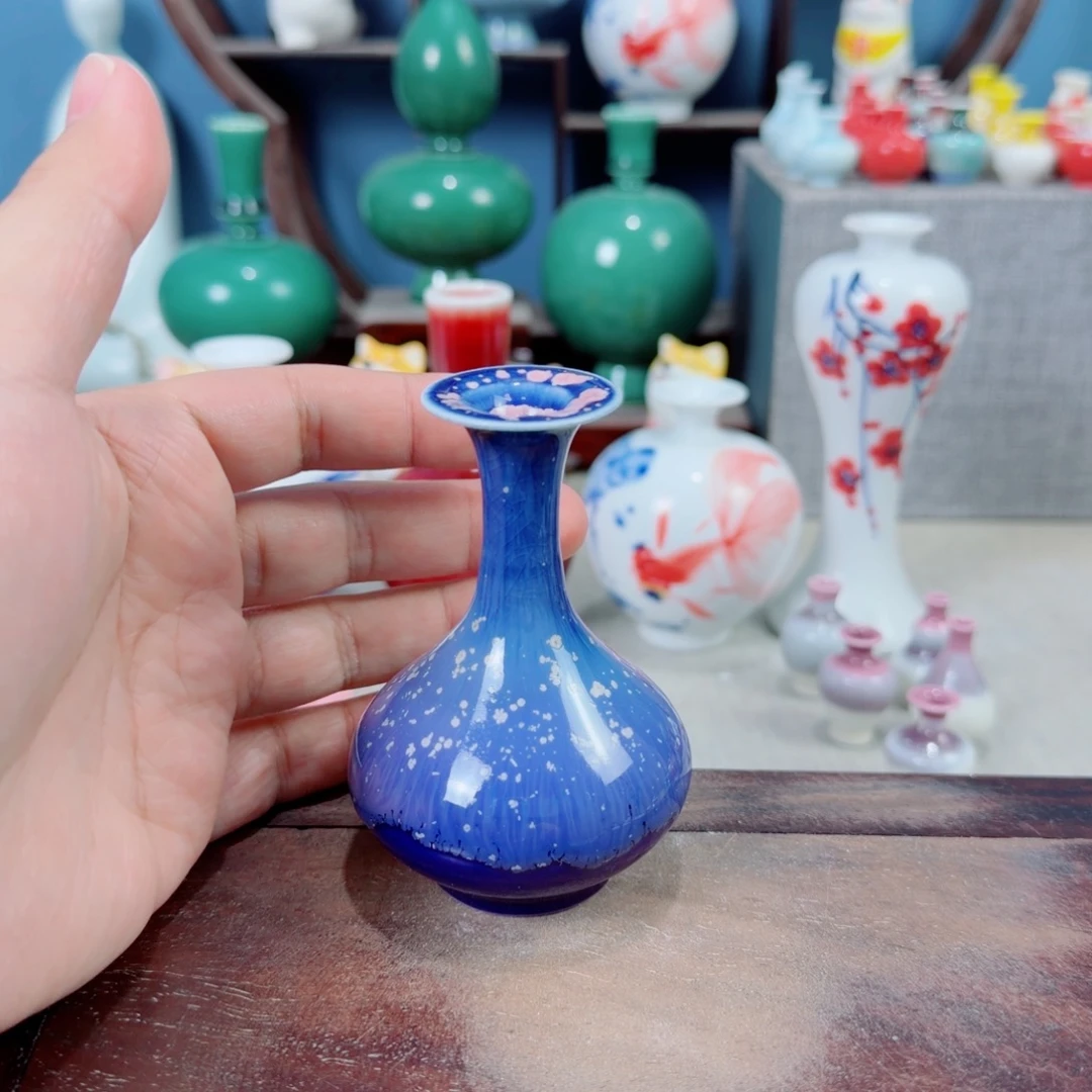 陶瓷手工小花器摆件