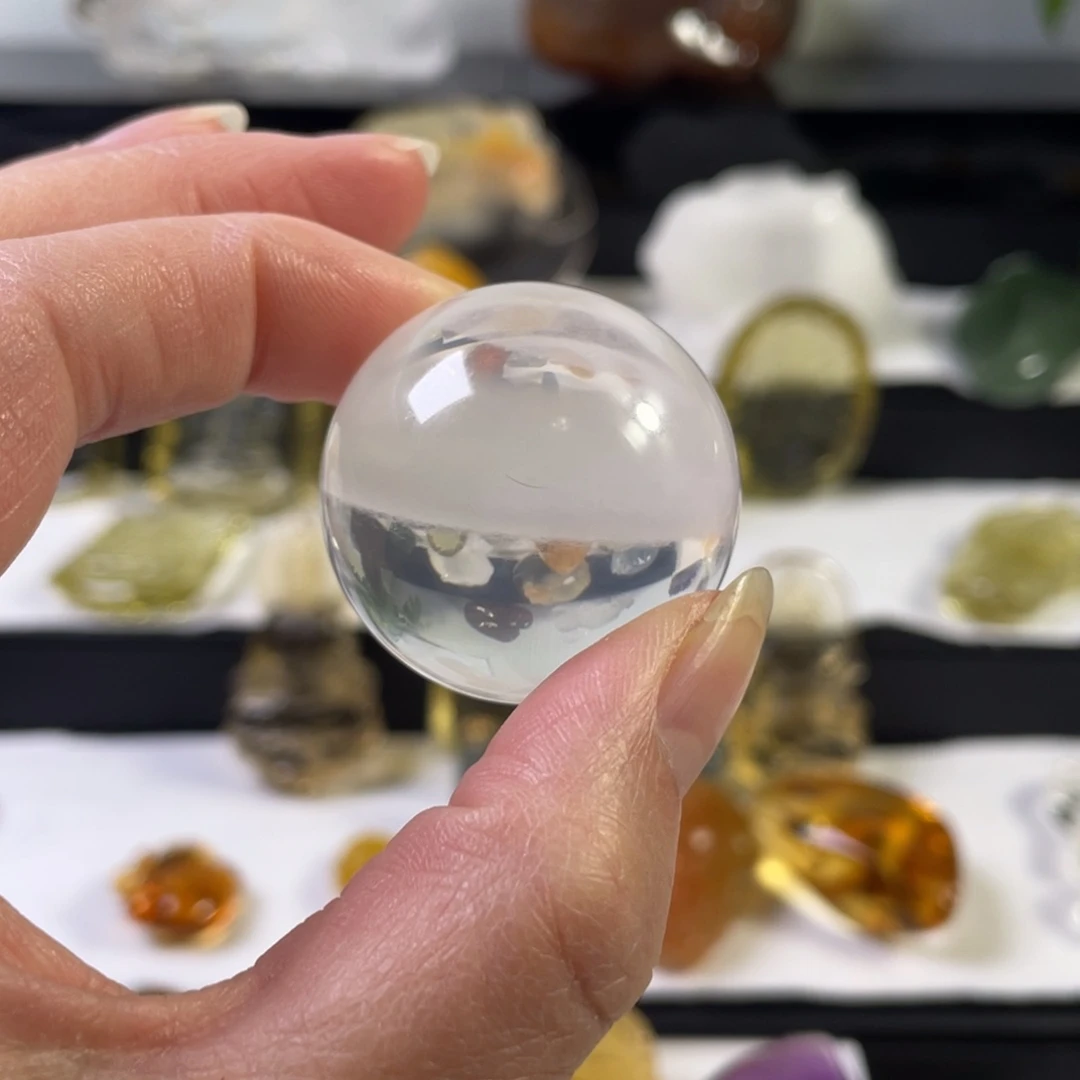 水晶颈饰未镶嵌天然水晶吊坠