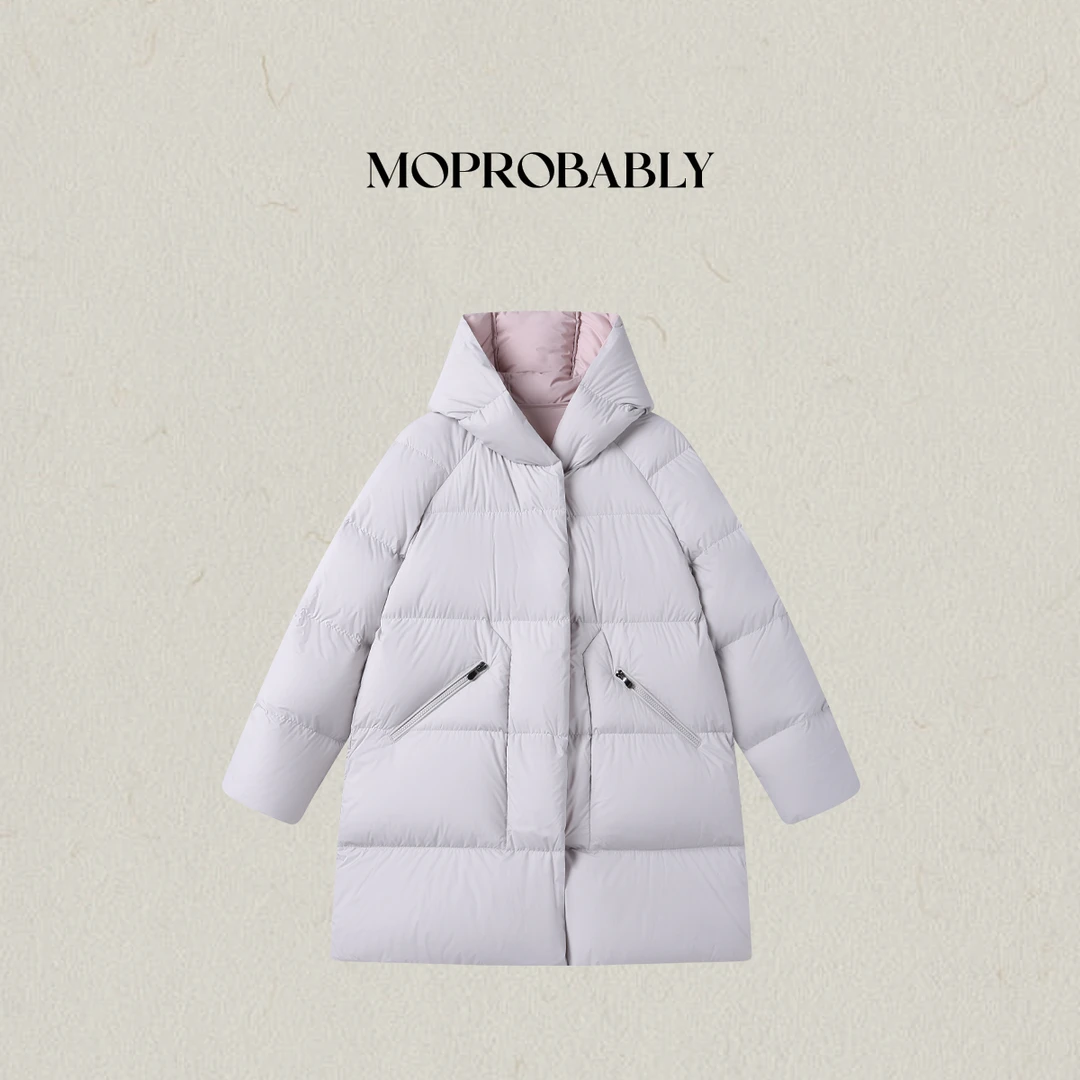 Moprobably李予诺「冬日里」95白鹅绒三防两面穿百搭羽绒服L6168006