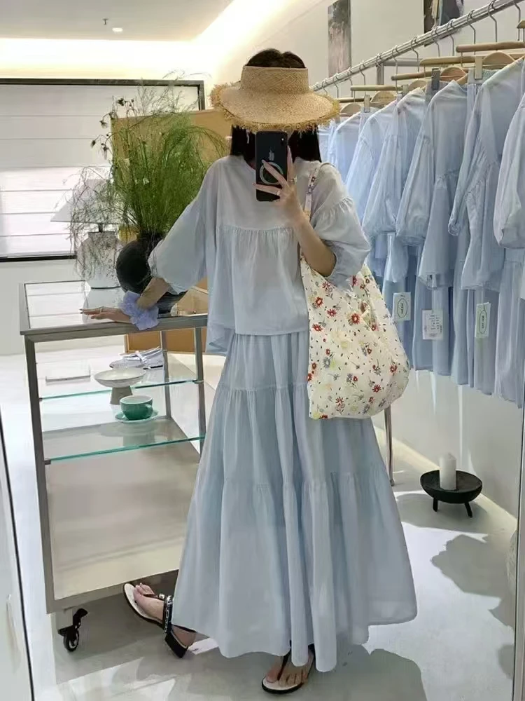 3号链接蓝色连衣裙