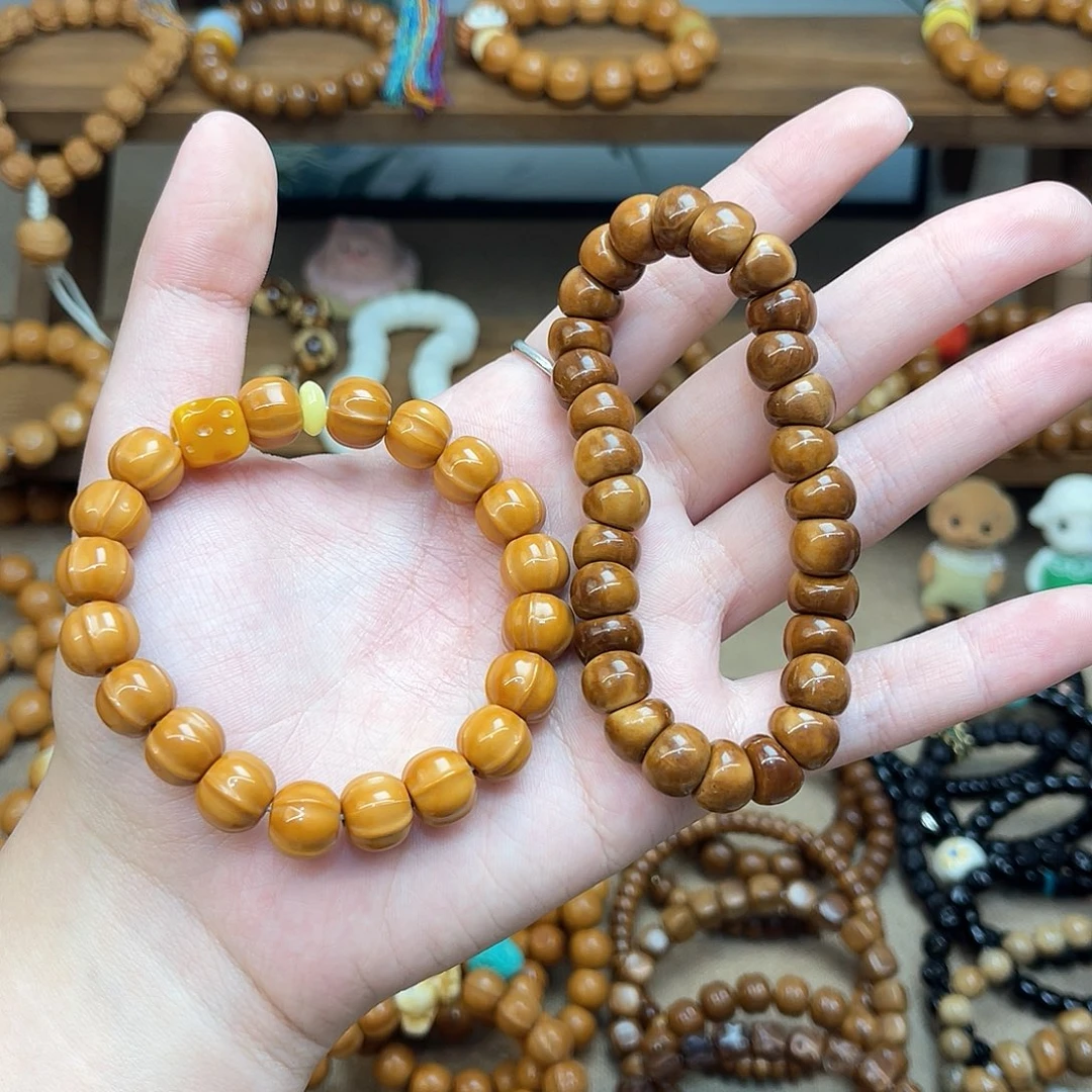 猴头核桃手串欣*搭配奶酪 库克卡10素圈