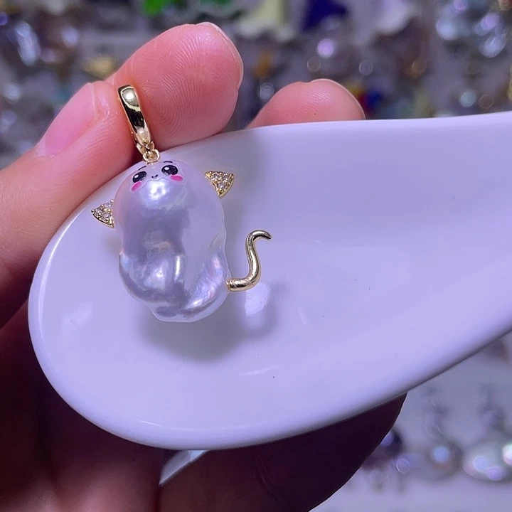 合金淡水珍珠颈饰44