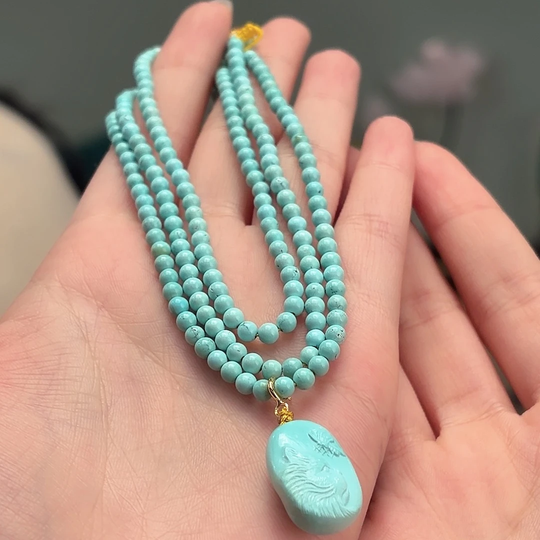 绿松石未镶嵌颈饰