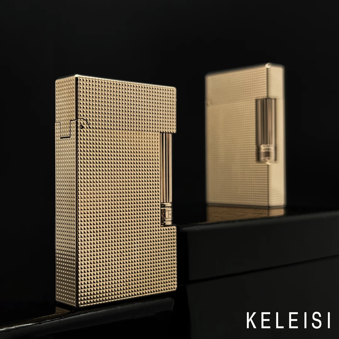 KELEISI升级底盖【香槟金巴黎钉】轻奢高档钢音纯铜充气朗声侧滑式
