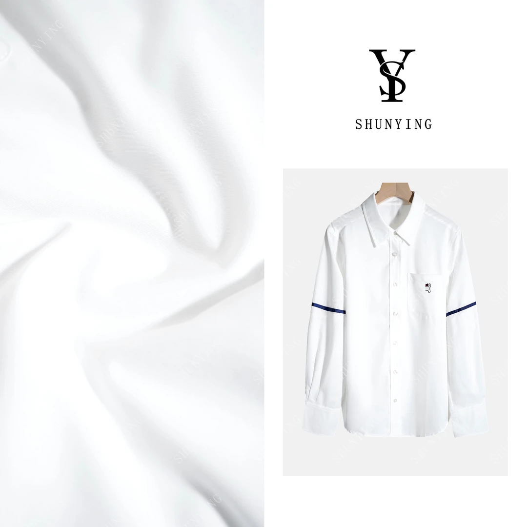 【仟娜】气质又减龄~学院风设计感刺绣时尚休闲衬衫SY71C1151