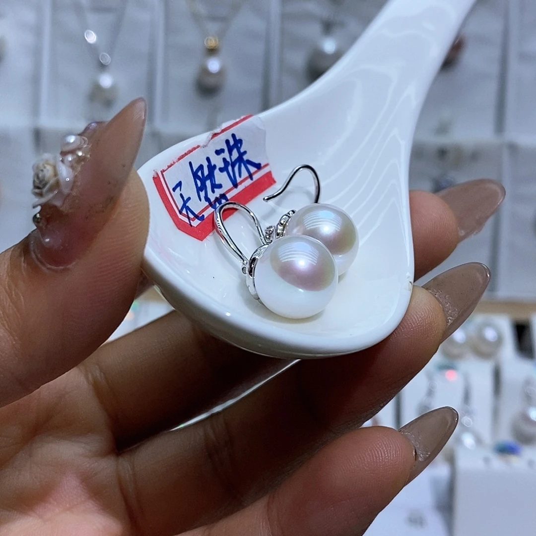 胭***扣淡水珍珠银S925镶嵌吊坠(赠链)