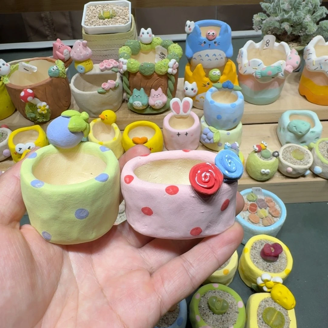 红陶璇*蘑菇717花盆