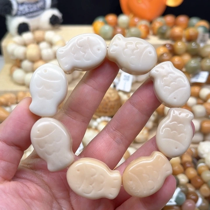 菩提根/象牙果手串象牙果比目鱼微瑕1-18-22