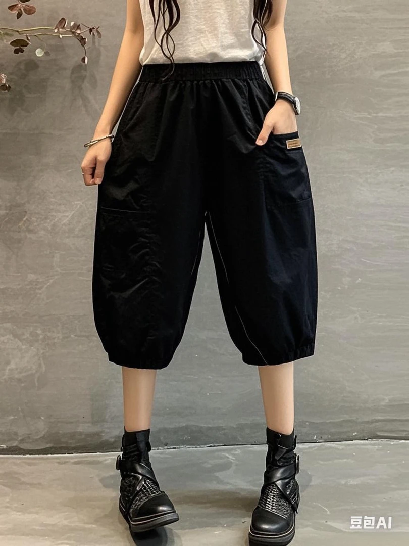 辰美女装显瘦运动高腰休闲百搭夏季薄款宽松大码裤子