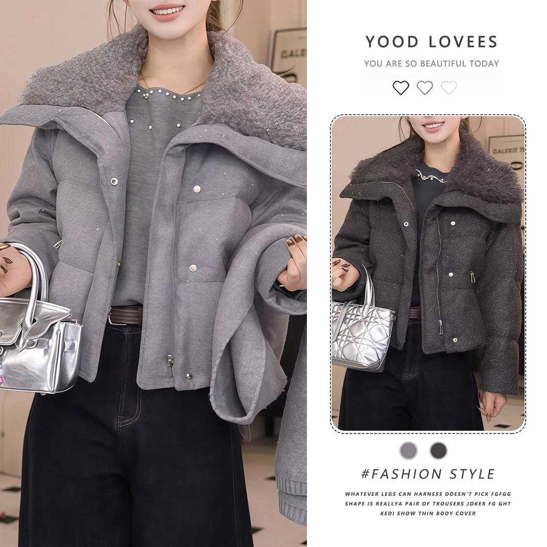 2025秋冬季新款气质高级感显瘦减龄时尚休闲范加厚保暖棉服外套潮