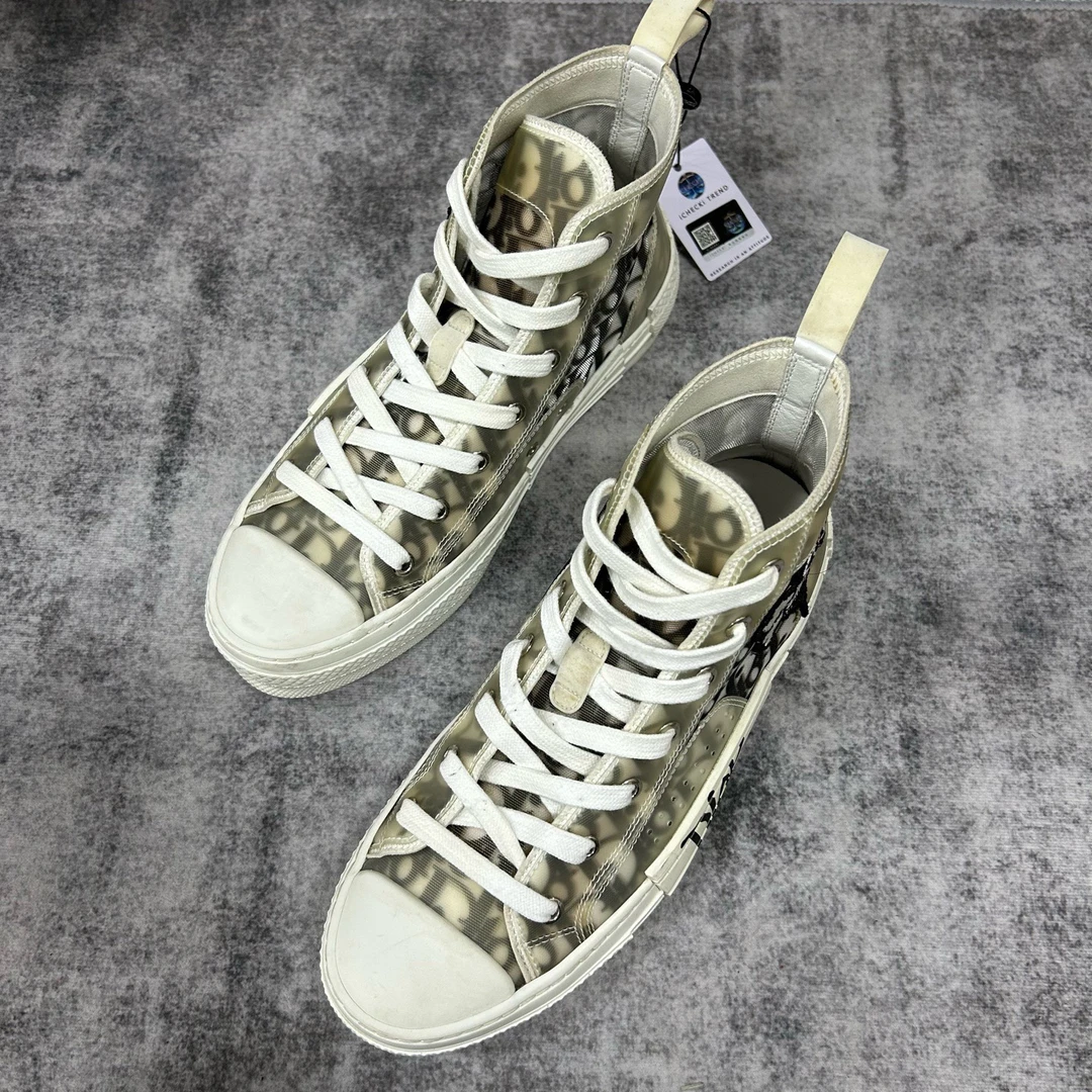 95新 DIOR/迪奥 （pm）Dior迪奥 Stussy联名B23高帮休闲运动鞋 39码