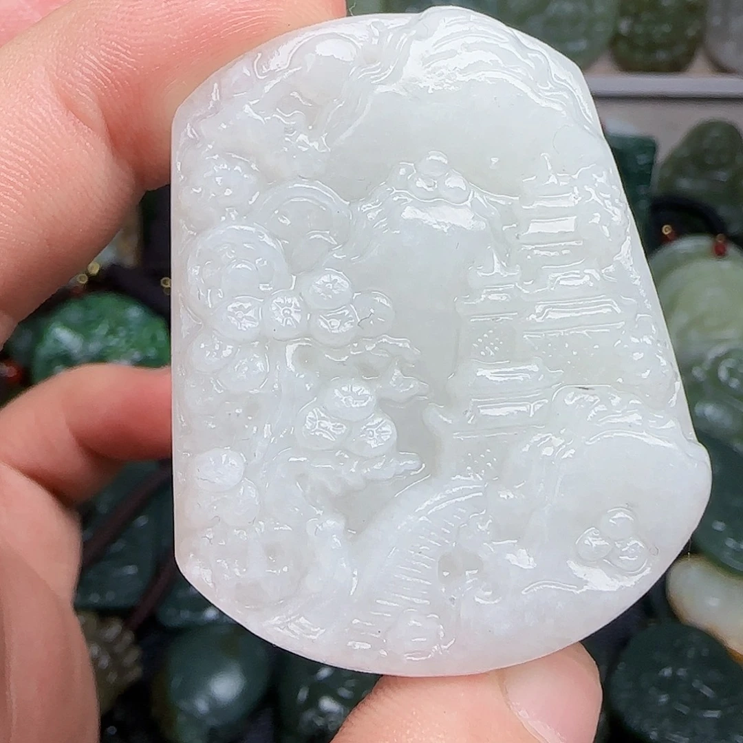 和田玉未镶嵌颈饰