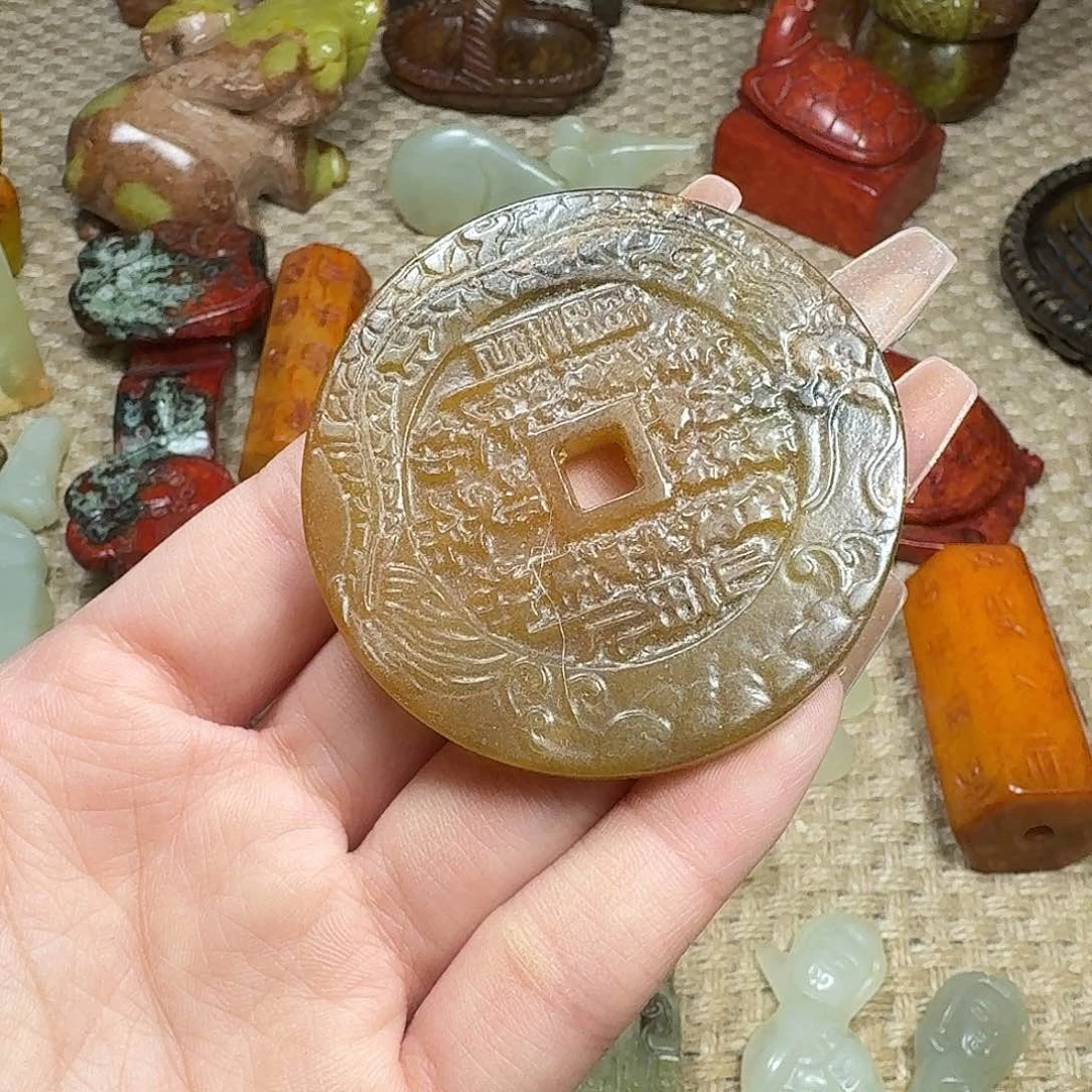 白玉菩提吊坠挂件