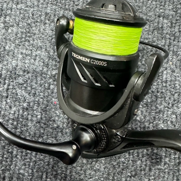 93#路亚纺车轮，泰格曼c2000s轻微使用有点齿感裸轮