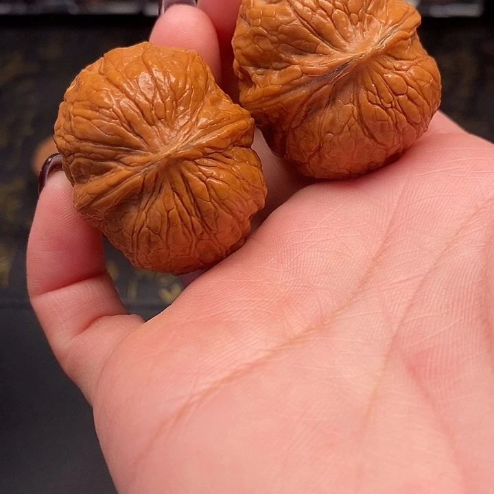 吊坠文玩核桃黄金蟒38