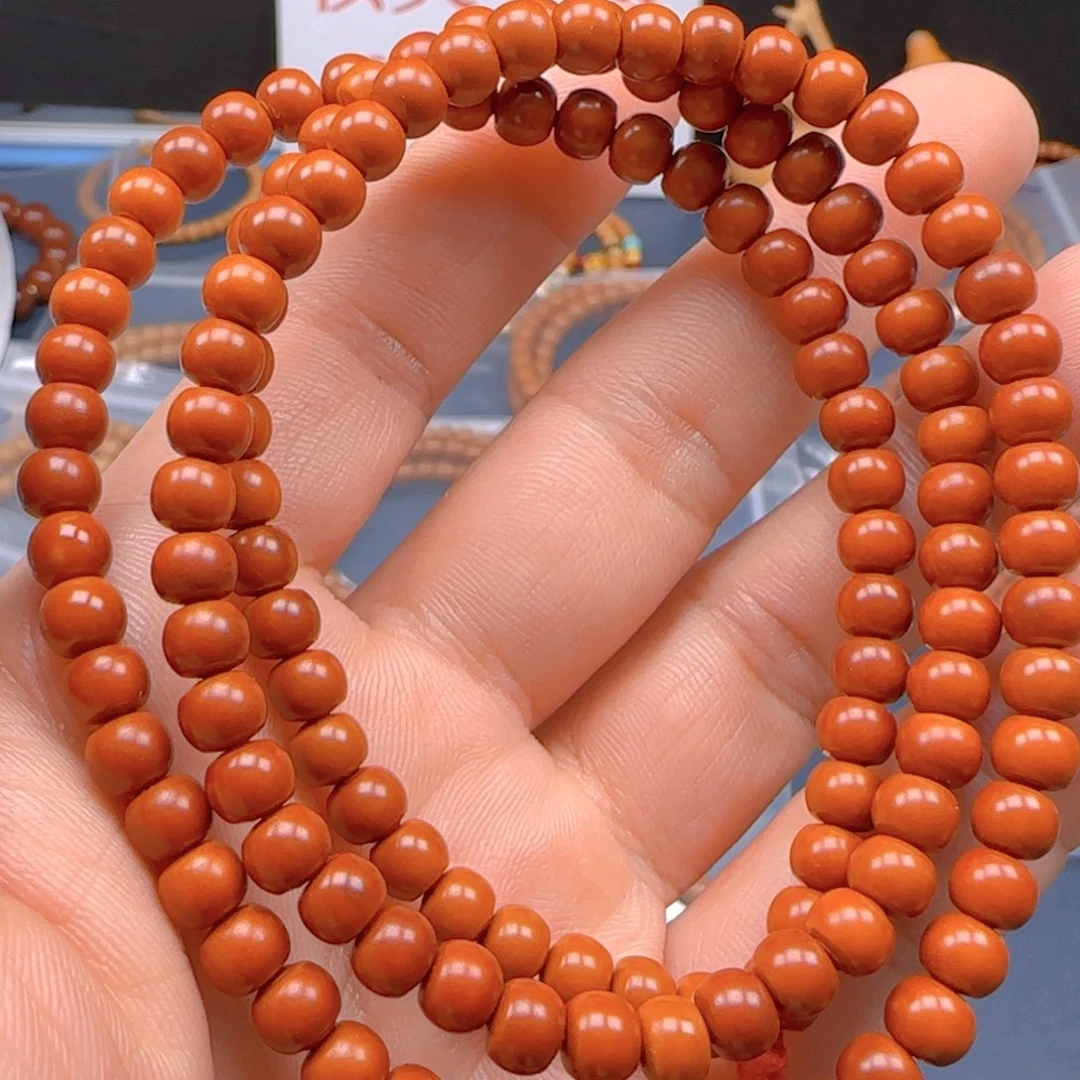 手串橄榄核核尖老型尺寸6.3×130颗老型微反油