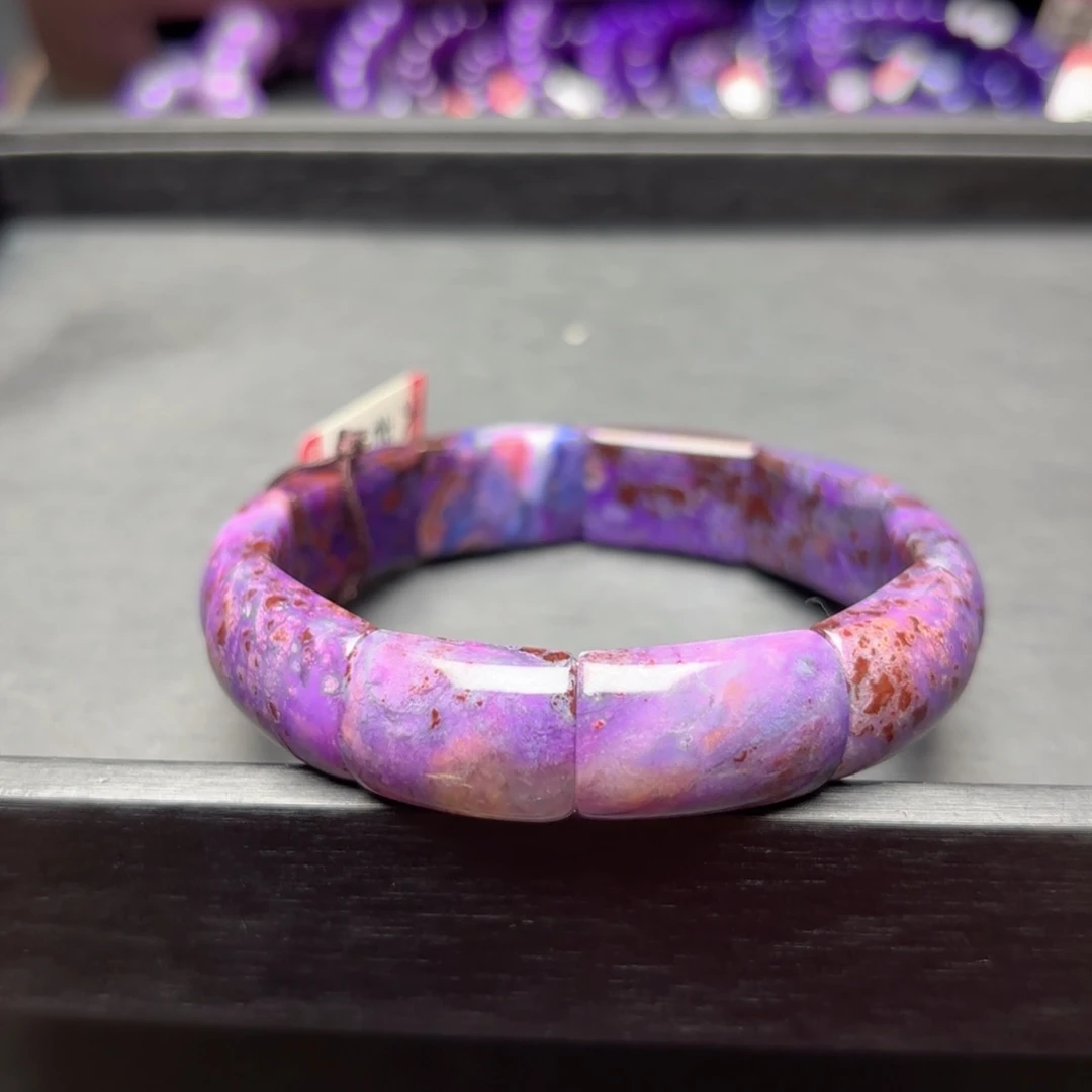 苏纪石（舒俱来）未镶嵌凝胶紫樱花俏色手牌