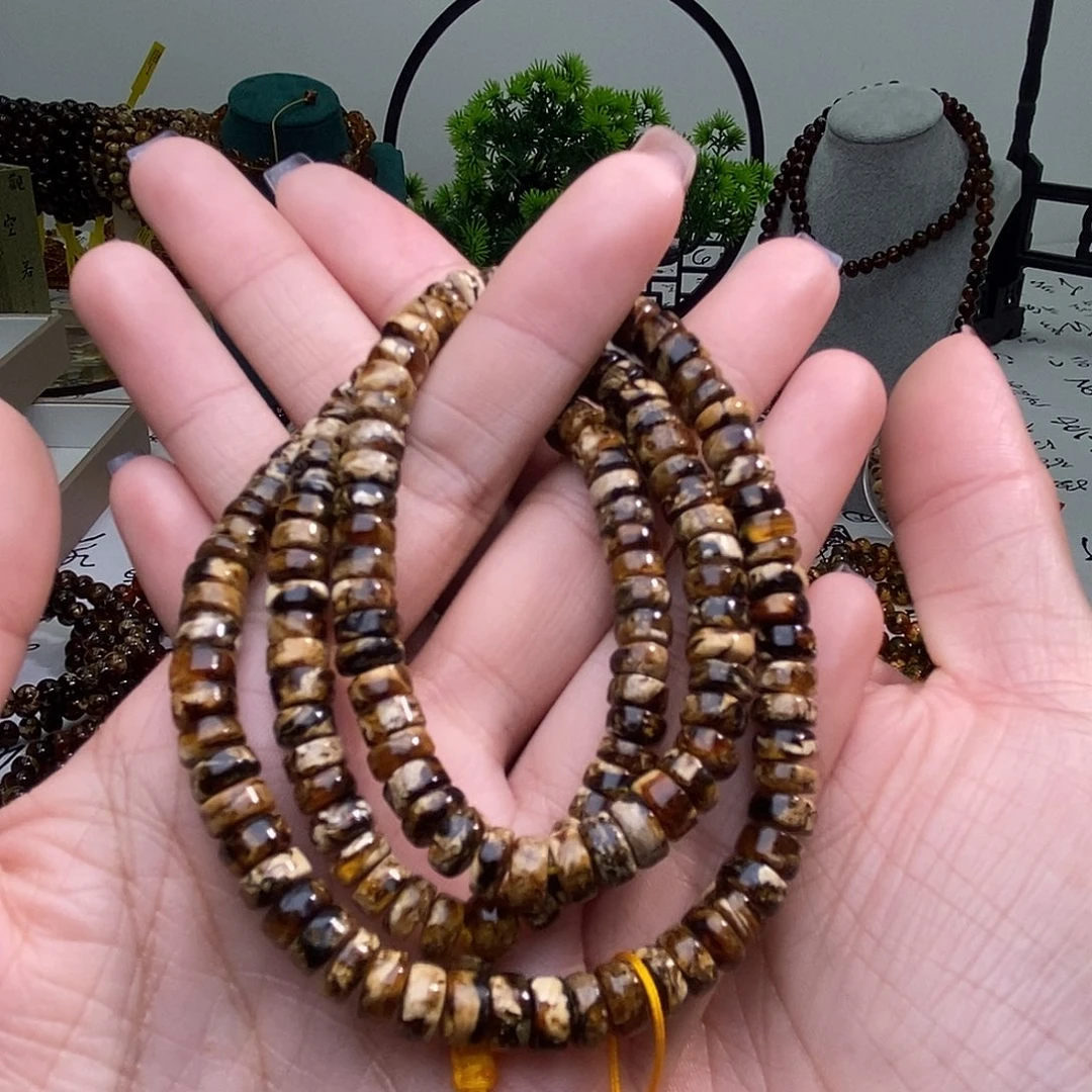 琥珀未镶嵌手链6➕