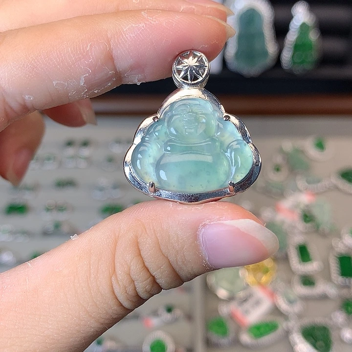 翡翠未镶嵌颈饰吊坠