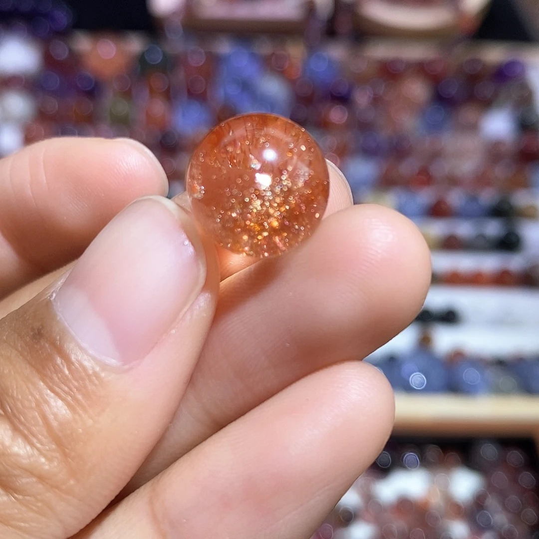 水晶金草莓单珠打孔不退未镶嵌爱****灰