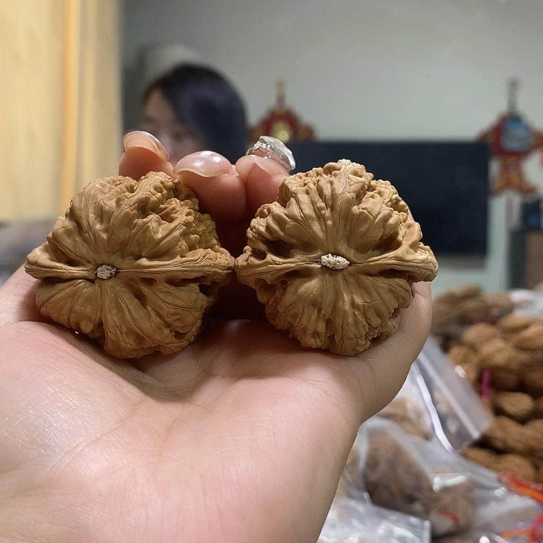 把件文玩核桃44大粗筋有黄尖马虎对