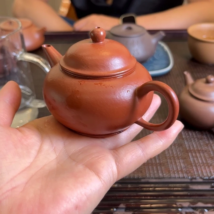 茶壶紫砂水平朱泥手工制作130 CC