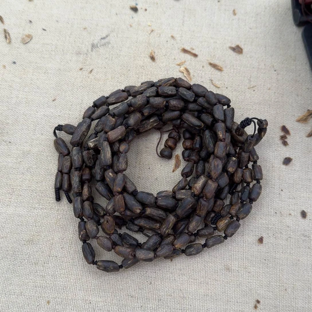 沉香手串绿奇楠沉水留疤多圈约0.6-19多样性发一条