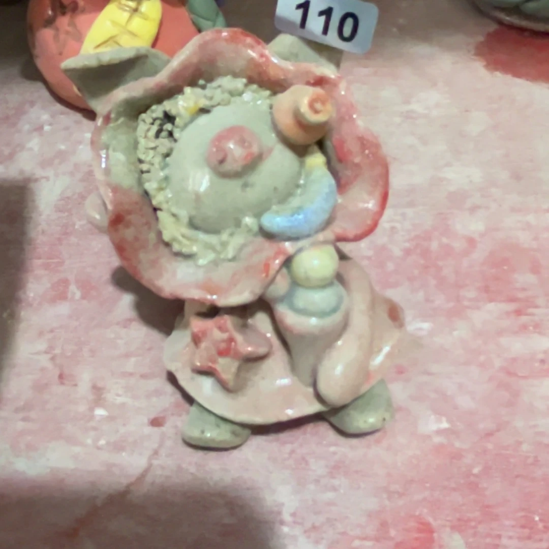 摆件纯手工抽象陶瓷摆件微瑕110