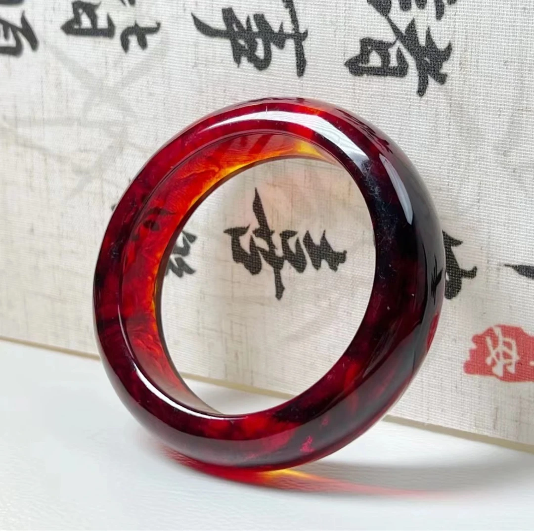 【正品血药珀】血药珀卡20mm时尚精美紫杉醇DIY手镯(多样性) X11