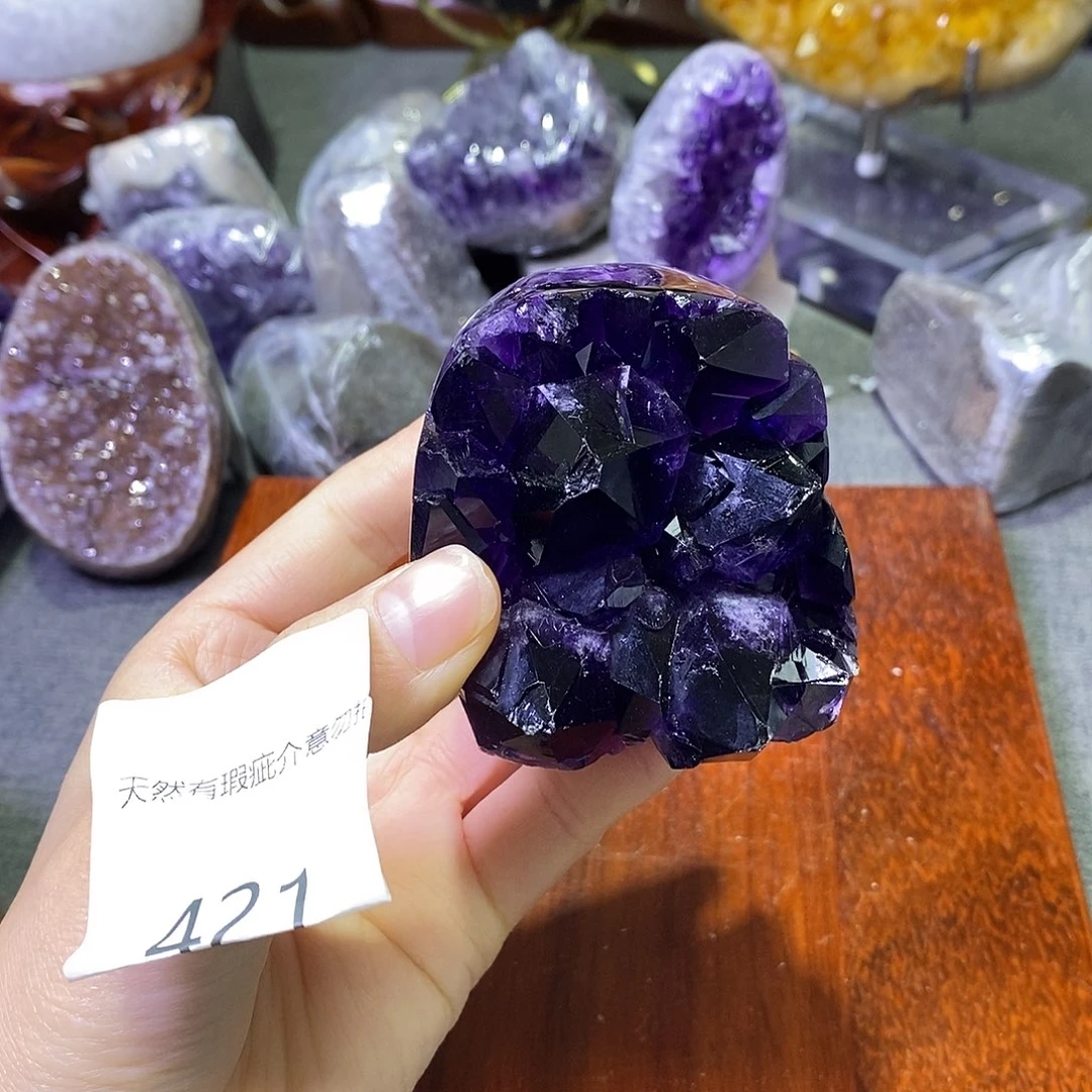 珠宝半成品紫晶未镶嵌
