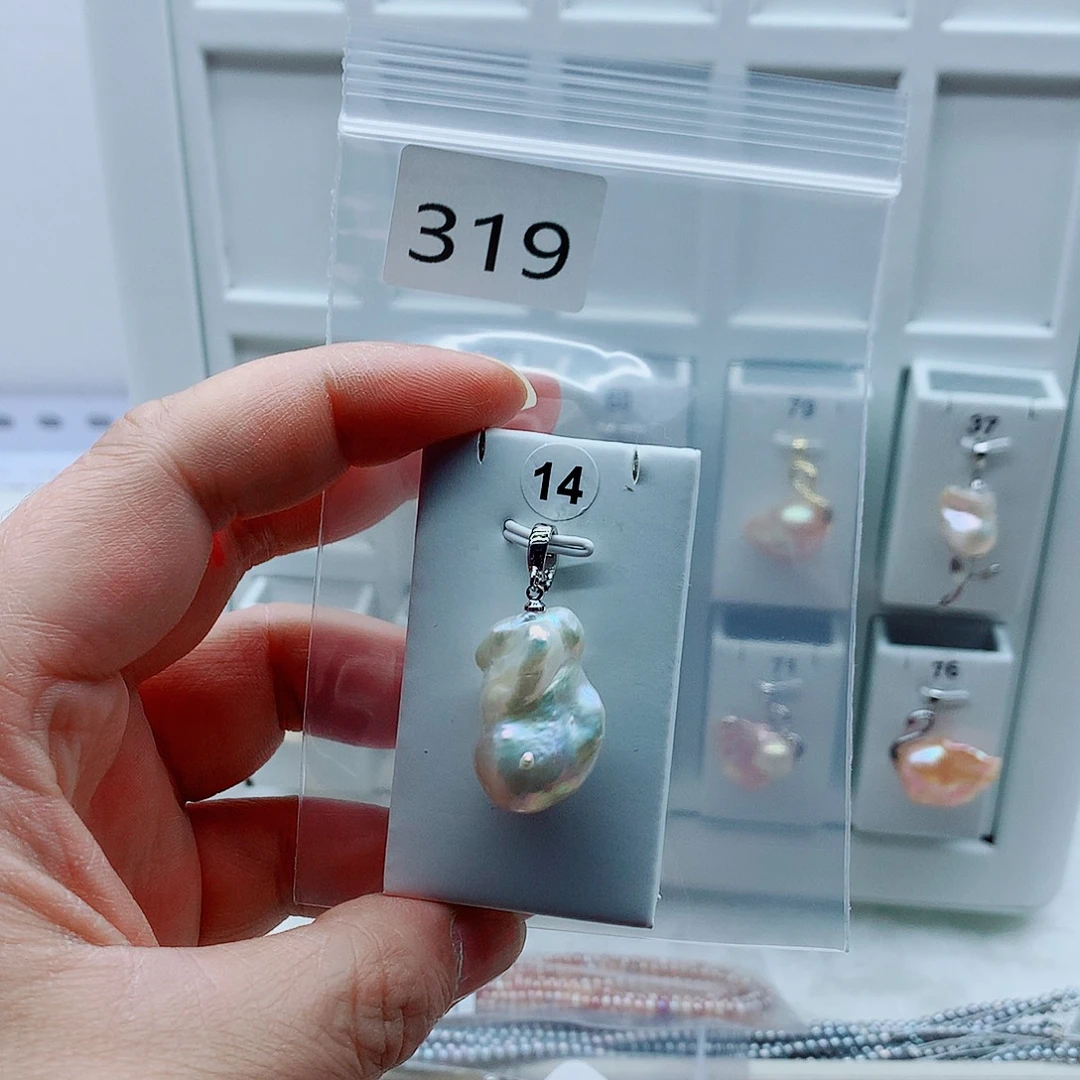 淡水珍珠吊坠(不含链)合金