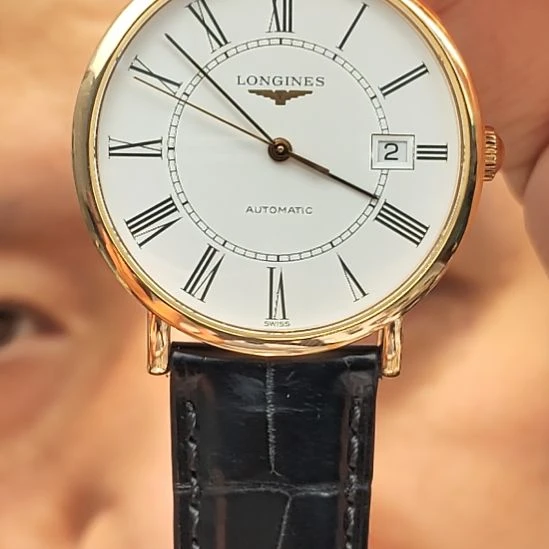 鳄鱼皮黄金/K黄金镶嵌宝石手动机械机芯