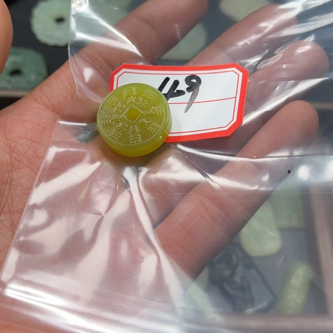蛇纹石玉颈饰合金ღ****