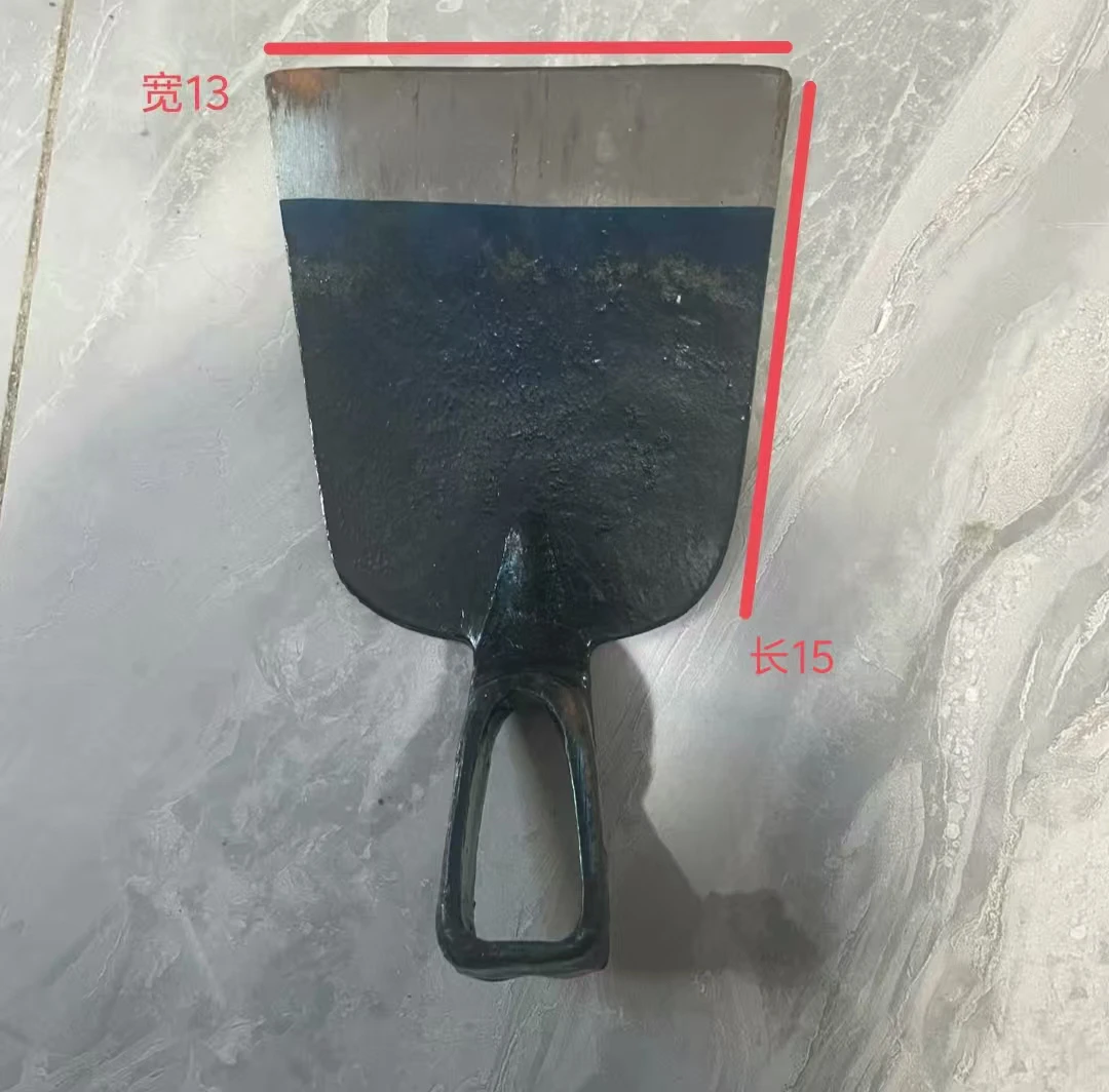 【684】老货出口钢锄头蓝色小铲（长15厘米宽13厘米）