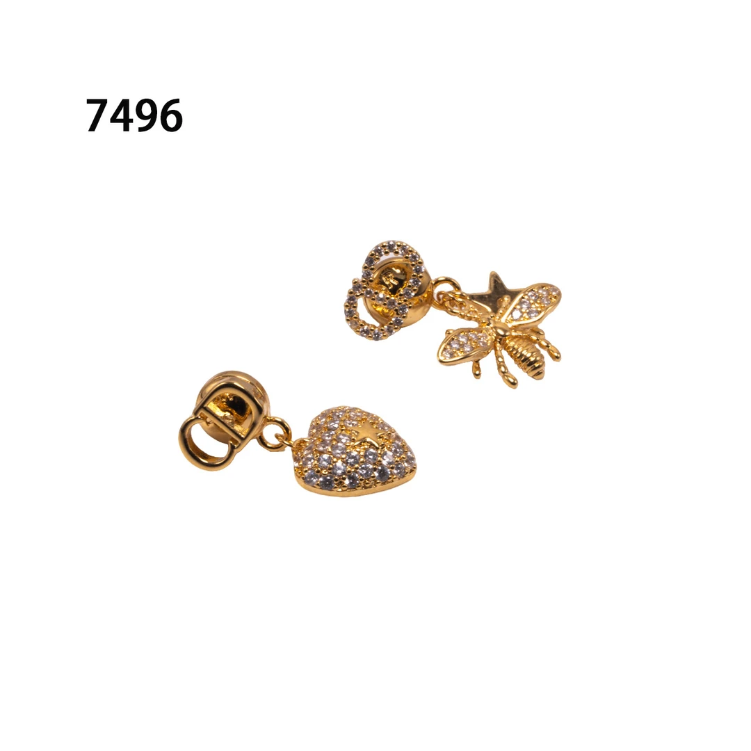 铜合金耳饰 时尚气质轻奢耳环新款小众设计高级感耳饰～7496