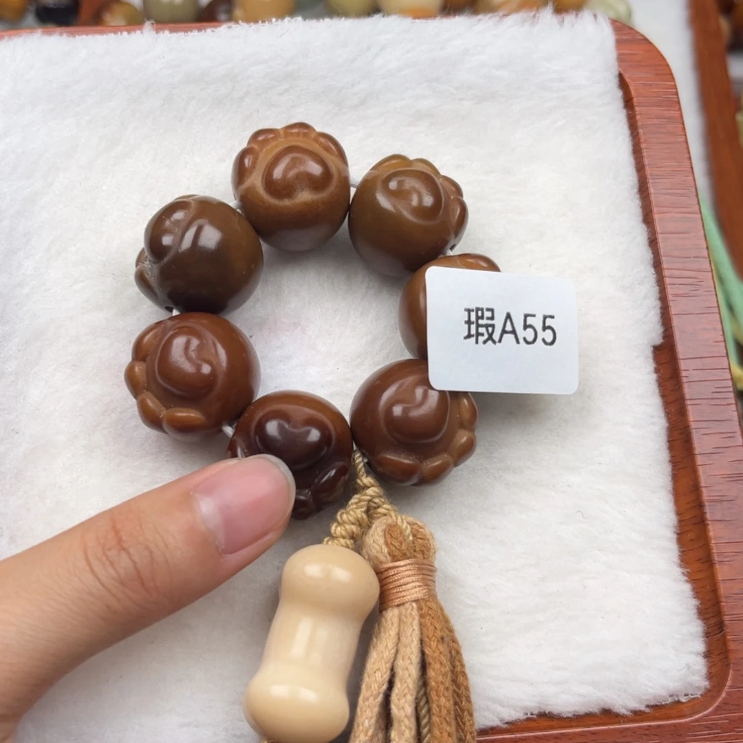 菩提根/象牙果吊坠当*瑕A55爱心猫爪手捻20mm一串