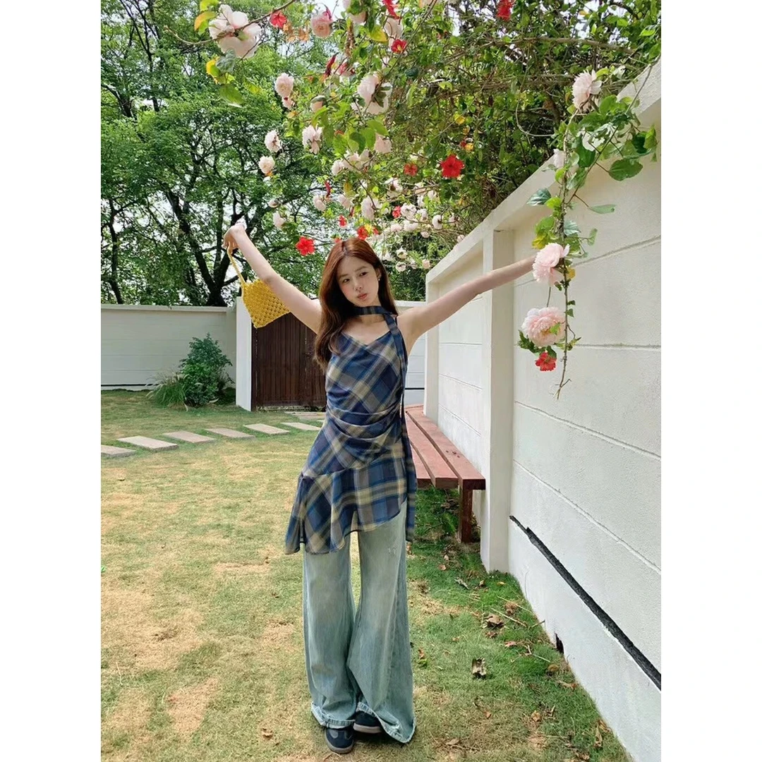 @2590【山茶花语】红人馆吊带背心夏季新款百搭显瘦（肩带可以调节）